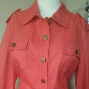 2 piece coral Capri set